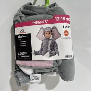 WAY TO CELEBRATE Elephant Costume 12-18 MONTHS INFANTS 2 PIECE NEW WITH TAGS.